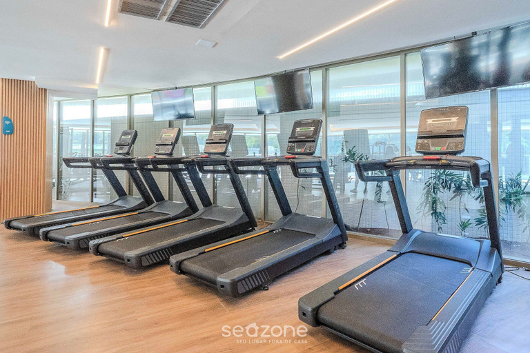 Fitness facility, Seafront apt With Balcony in Ondina - Bca1804, Salvador