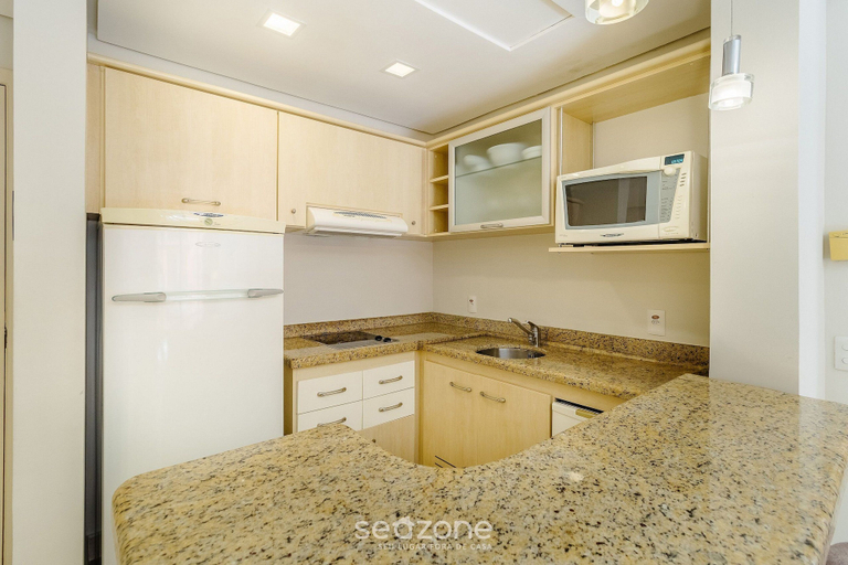 Private kitchen, Suite With Beautiful Sea/pool View Jurere Jbv248, Florianopolis