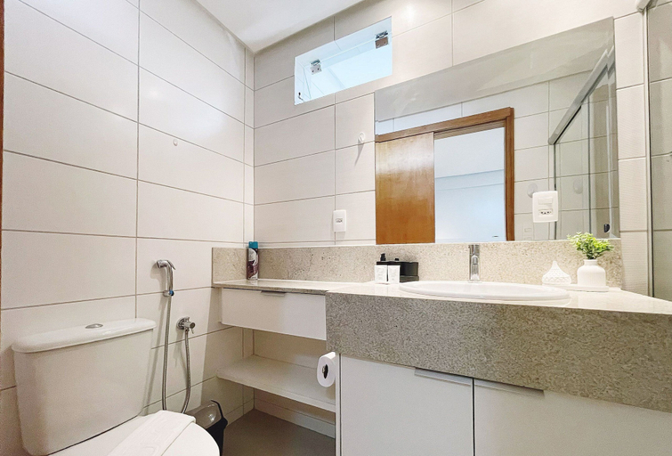 Bathroom 4, Flat the Bueno 500m From Vaca Brava Park Onx1411, Goiania