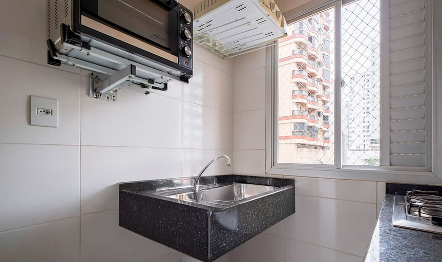 Private kitchen 2, Apt With Side sea View 130m From the Beach Eac403, Balneário Arroio do Silva