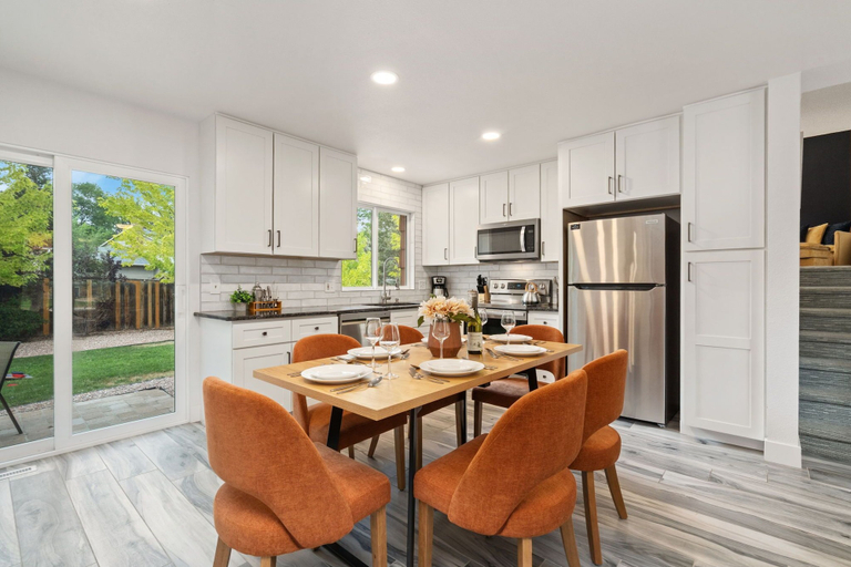 Dining 2, Pipit Place - Pet-friendly Home w/ Fenced Yard, Larimer