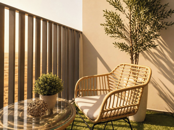 Balcony, Modern Chic Studio Apartment - JVC Dubai, Dubai