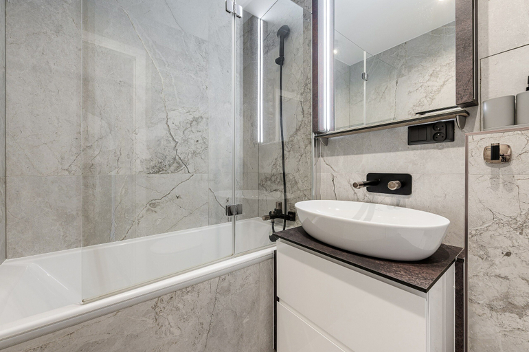Bathroom 5, Lumina 3-room Apart near Arkadia Mall, Warsaw