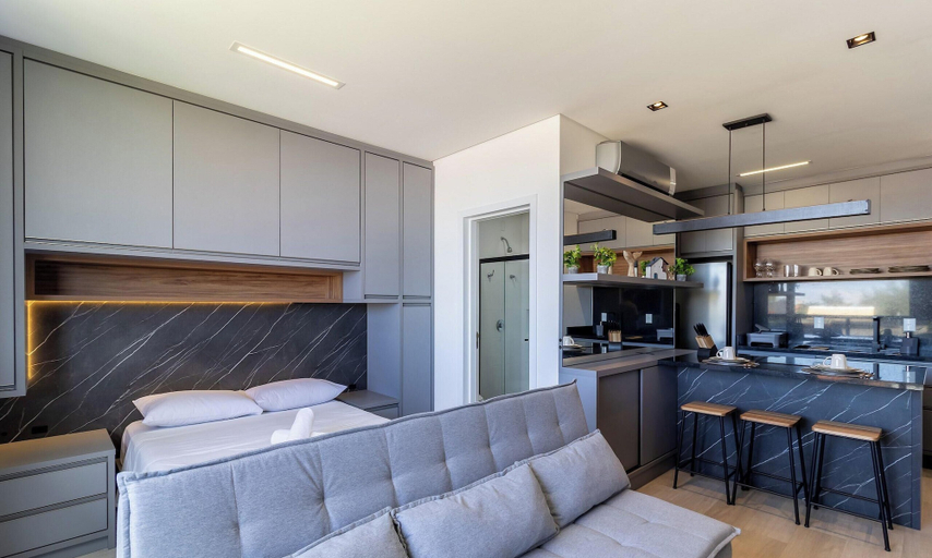 Interior 3, New Studio 320m From the Beach Floripa-sc Ccs0205, Florianopolis