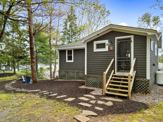 Exterior 2, 2BR Maine Camp w/ Dock, Lake Access & AC, Lincoln