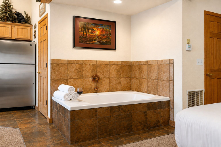 Bathroom 3, Cabins at Grand Mountain, Taney