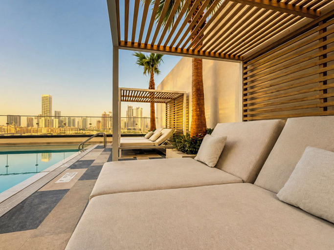 Outdoor pool 5, Modern Chic Studio Apartment - JVC Dubai, Dubai