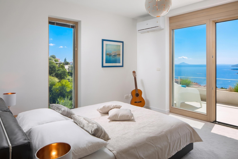 Bedroom 4, Villa Mayan Luxury Sea View Retreat With Pool & Sauna, Labin