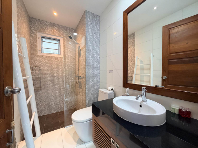 Bathroom 2, Villa Tree Samui Tropical Greenish Balcony Garden View Quiet Relaxing Living, Ko Samui