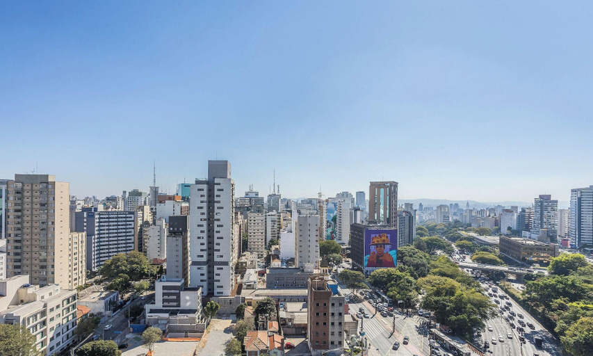 Aerial view, Studio in Condominium With Pool in Paraiso Onp1716, São Paulo