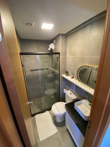 Bathroom 3, Flats a 450m do mar em Porto de Galinhas, Ipojuca