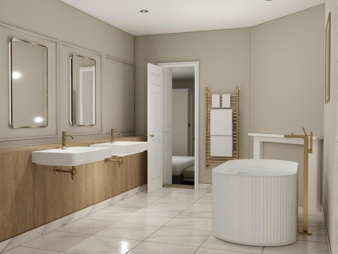 Bathroom 4, Parade Hotel Bath, Bath and North East Somerset