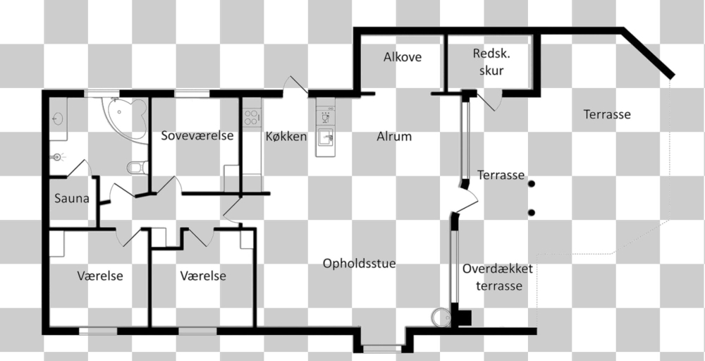 Floor plan, 6 Person Holiday Home in Norre Nebel, Varde
