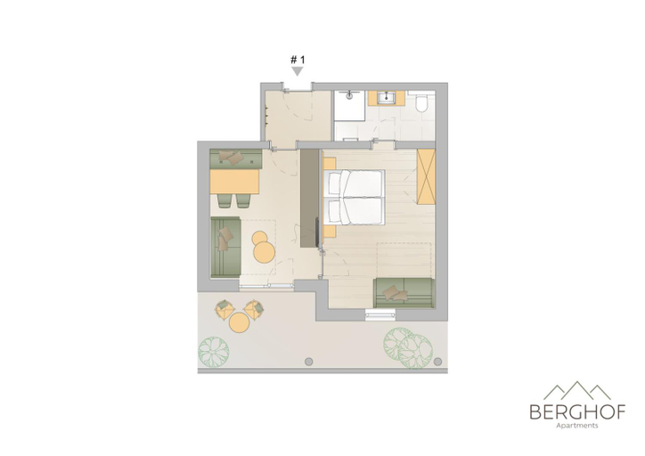 Floor plans 3, Berghof Apartments, Landeck
