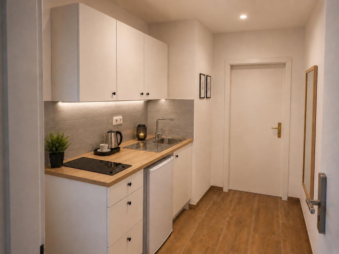 Private kitchen, Aparthotel Ehra, Gifhorn