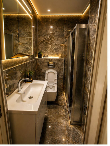 Bathroom, ÖZ MALABADİ OTEL, Merkez