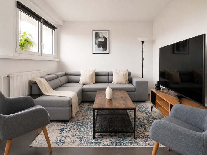 Living area 3, Magnifique 2 pièces avec piscine au 15e, Paris