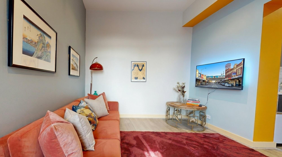 Separate living room 2, Serenity Cloud Apartment in Vibrant Footscray, Melbourne