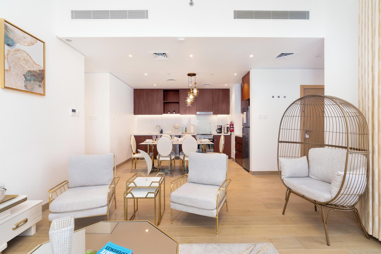 Living area 5, bnbme - La Voile 1 - 1BR, Dubai