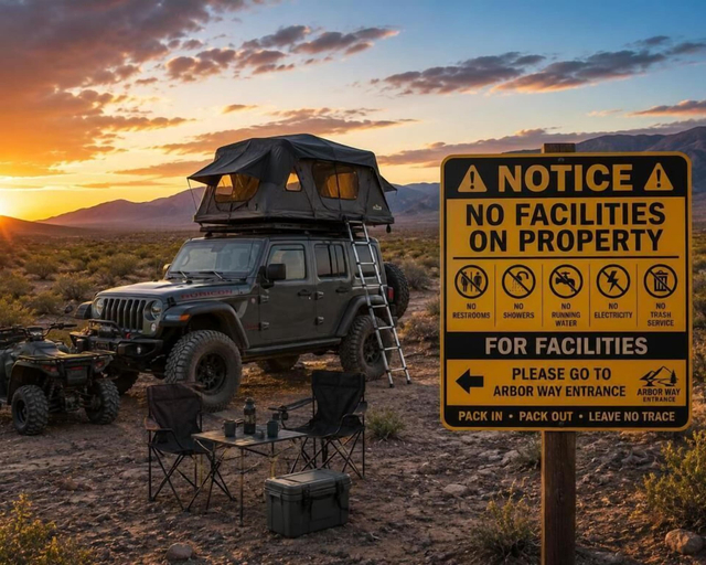 Room, RV Dry Camping Near Arizona Sand Dunes, La Paz