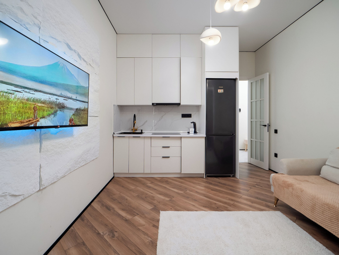 Living area 4, Cozy apartments in the business district, Almaty