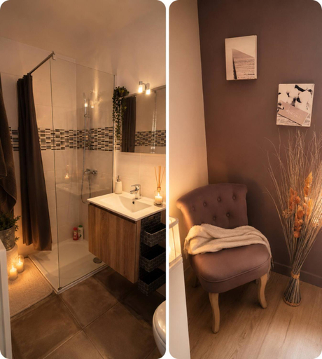 Bathroom 2, "Le Petit Paradis" au Centre Ville d'Oyonnax, Ain