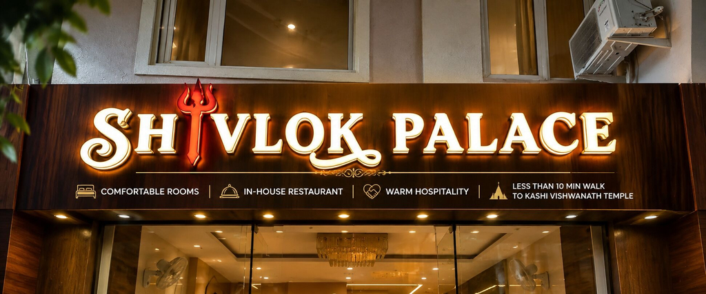 Exterior detail, Shivlok Palace, Varanasi