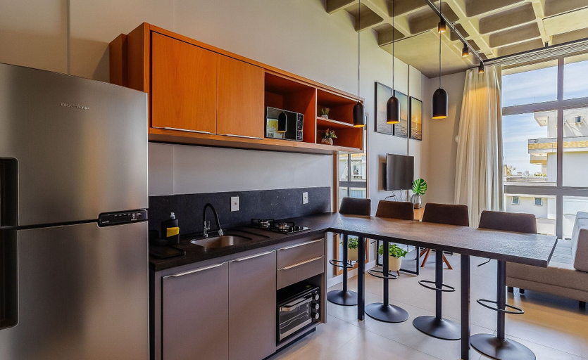 Private kitchen 3, Cozy Loft 750m From Canas Beach - Tps311, Florianopolis