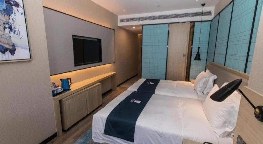 Bedroom 2, Echarm Hotel Hefei West Qilitang Metro Station, Hefei