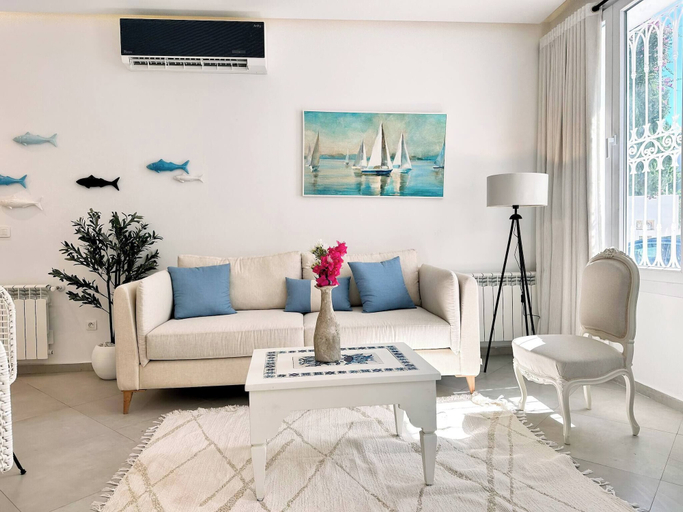 Living room 2, Appartement Rayhana Sidi Bou Said, Carthage
