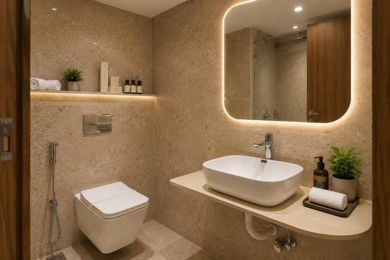 Bathroom 2, Sreya Palace - Tiruvannamalai, Tiruvannamalai