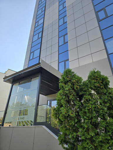 Exterior detail, Central Rin Residence, Municipiul Bucuresti