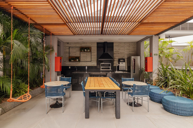 Room 5, Studio com Varanda Perto do Metr em Pinheiros, São Paulo
