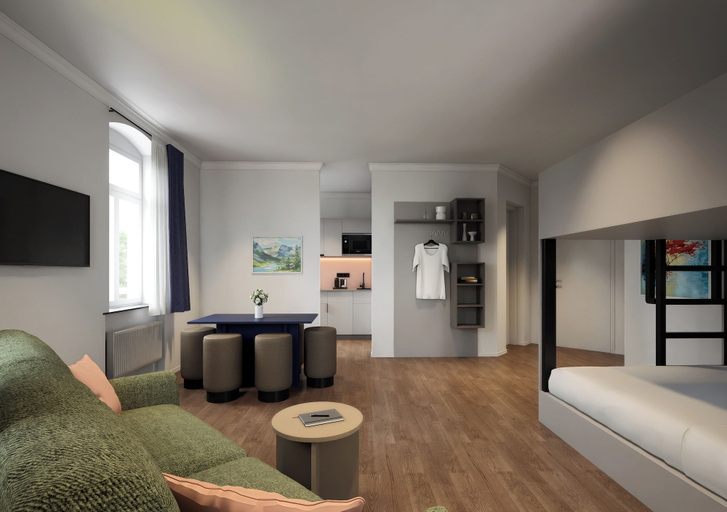 Room 5, Homaris Apartments Bonhoefferplatz, Dresden