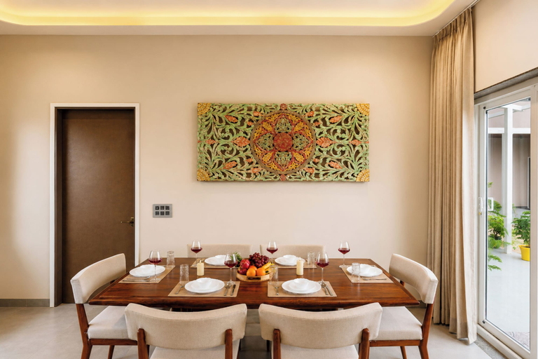 Dining 5, Elivaas Signature Casa Horizon 6BHK Vila, Jaipur