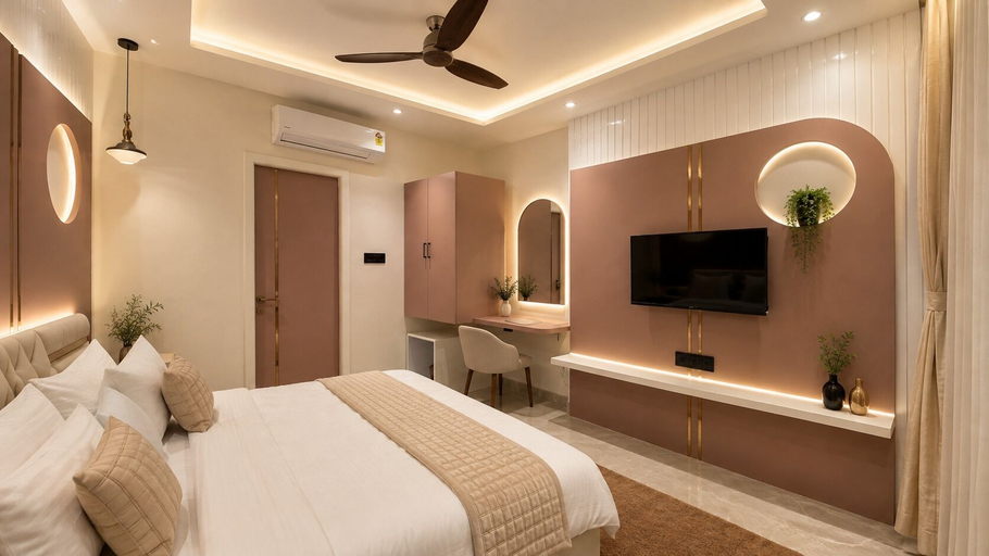 Room 4, Erleen Hotel & Rooftop Restaurant, Indore