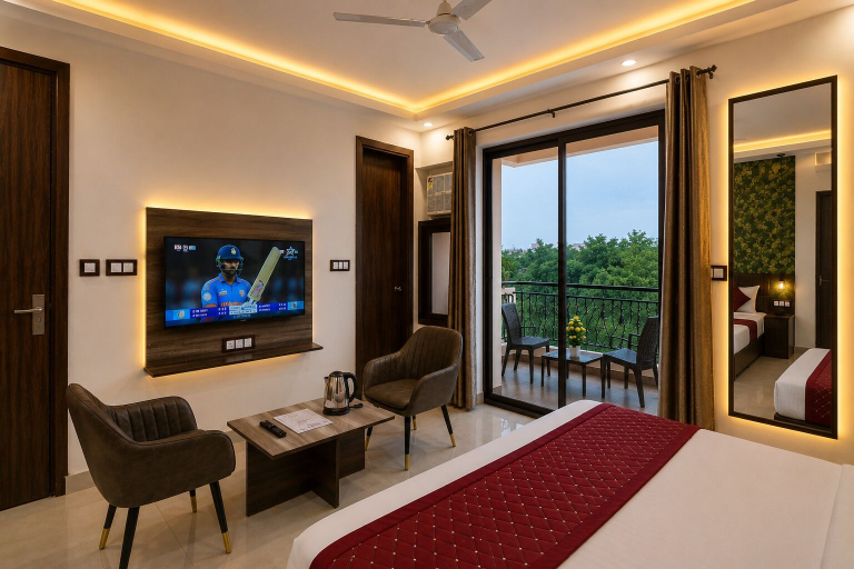 Bedroom 4, Hotel Volga Deluxe, Delhi