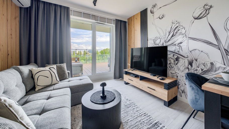 Living area 2, Apartamenty Sun & Snow Okopowa 7, Kołobrzeg