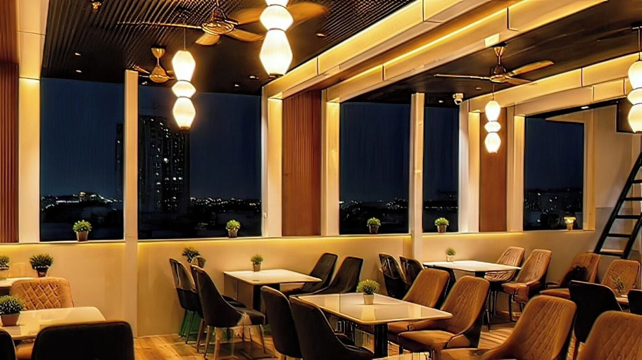 Dining 2, Erleen Hotel & Rooftop Restaurant, Indore