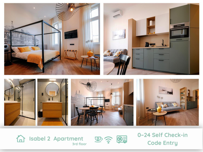 Bedroom 2, JobelHome Downtown Apartments, Budapesti