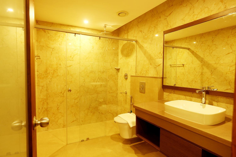 Bathroom 3, JP Airport Hotel, Kannur