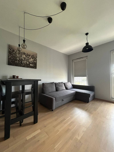 Living area 3, Lumina 2-room Apart with Balkony & Metro, Warsaw