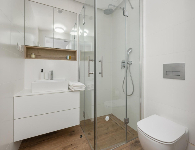 Bathroom, Holiday Studio Near the Beach, Pool, Sauna, Gryfice