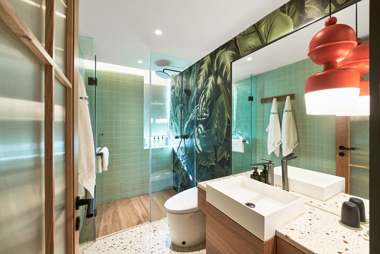 Bathroom 4, P d PANDA HOTEL, Chengdu