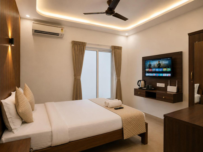 Bedroom 2, Raaj Inn, North Goa