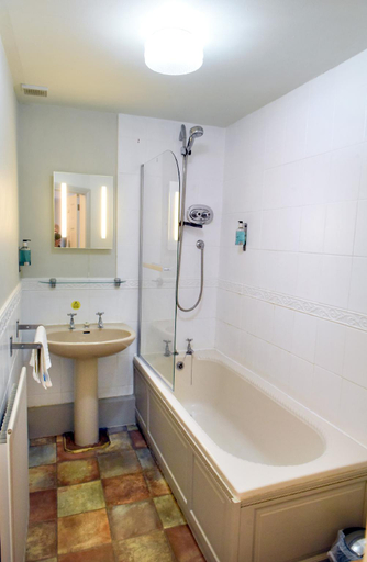 Bathroom 3, The Black Bull Hotel, Cumbria