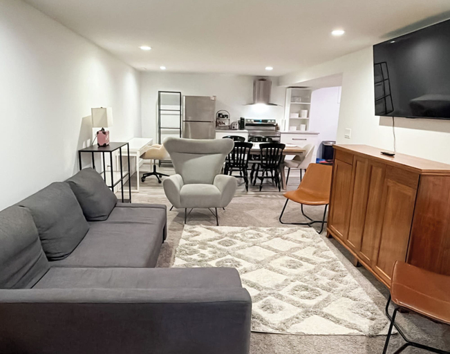 Living area 2, Fawn - Central 2BR Parking Near LRT, Division No. 6