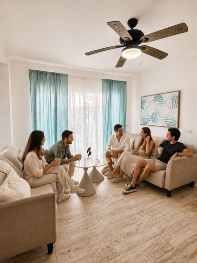 Living area 2, ANYA 3 Modern Retreat Apt, San Rafael del Yuma