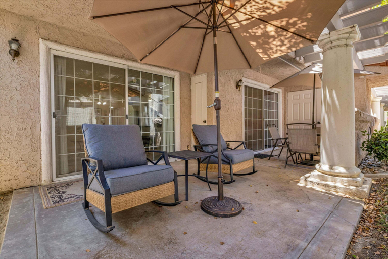 Terrace/patio 2, Welcome to Mesquite Breeze, Your Relaxing Palm Springs Getaway, Riverside