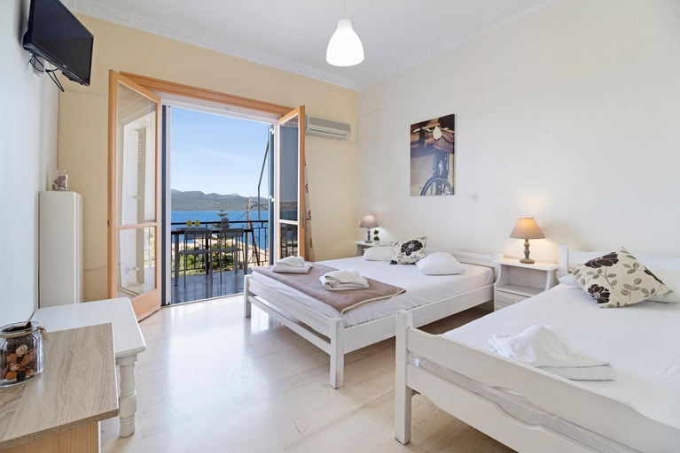 Bedroom 2, Tasoula Apartment with sea view M4, Ionian Islands